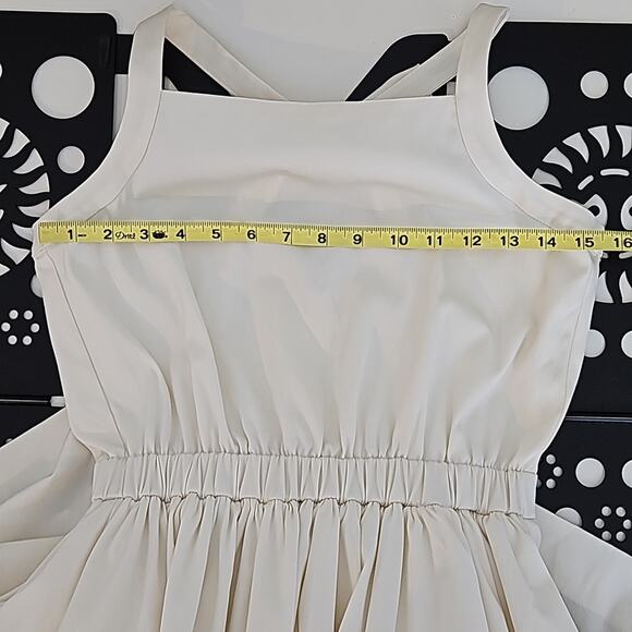 Crewcuts Girls Sleeveless Occasion Dress in Ivory with Back Bow Detail Size 14 - Picture 9 of 14